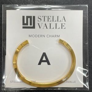 Stella Valle Gold A Initial Bracelet